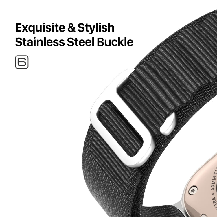DUX DUCIS GS Series Nylon Loop Watch Band, For Apple Watch SE 2023 44mm, For Apple Watch Ultra 49mm, For Apple Watch SE 2023 40mm, For Apple Watch Ultra 2 49mm, For Apple Watch SE 2022 40mm, For Apple Watch Series 9 45mm