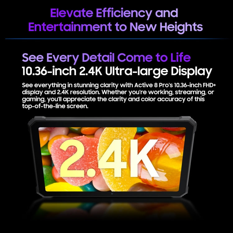 Blackview Active 8 Pro Rugged 4G Tablet – 22,000mAh, 10.36-inch, 8GB+256GB