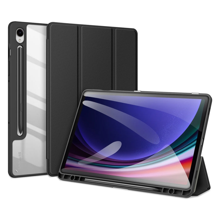 For Samsung Galaxy Tab S10 Lite / S10 FE DUX DUCIS TOBY Series Antiskid Leather Tablet Case with Sleep / Wake-up Function(Black)
