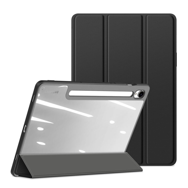 For Samsung Galaxy Tab S10 Lite / S10 FE DUX DUCIS TOBY Series Antiskid Leather Tablet Case with Sleep / Wake-up Function(Black)