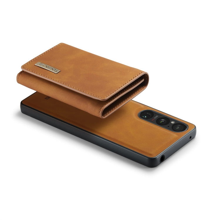 For Sony Xperia 1 VI DG.MING M1 Series 3-Fold Multi Card Wallet + Magnetic Phone Case(Brown)
