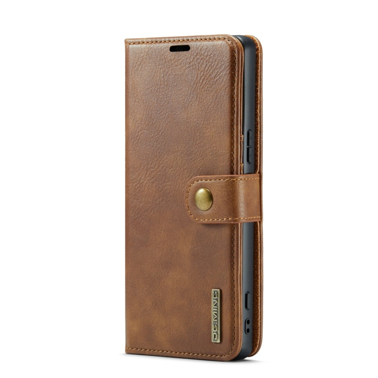 For Sony Xperia 1 VI DG.MING Crazy Horse Texture Detachable Magnetic Leather Phone Case(Brown)