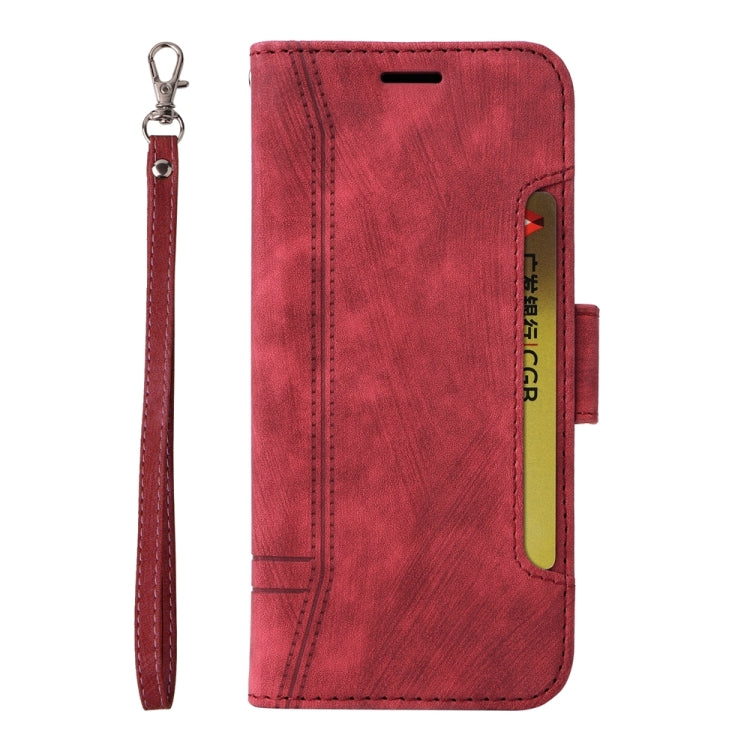 For Xiaomi Redmi Note 13 5G Global BETOPNICE Dual-side Buckle Leather Phone Case(Red)