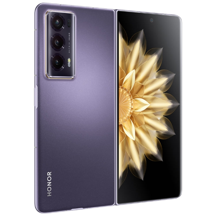 Honor Magic V2 5G, 16GB+512GB, 7.92 inch + 6.43 inch MagicOS 7.2 Snapdragon 8 Gen2  Octa Core up to 3.36GHz, Network: 5G, OTG, Not Support Google Play(Silk Purple)