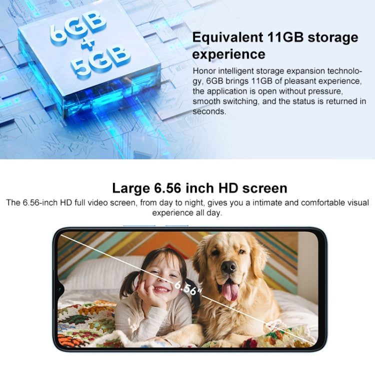Honor Play 40C 5G, 6GB+128GB, 6.56 inch MagicOS 7.1 Snapdragon 480 Plus Octa Core up to 2.2GHz, Network: 5G, Not Support Google Play(Magic Night Black)