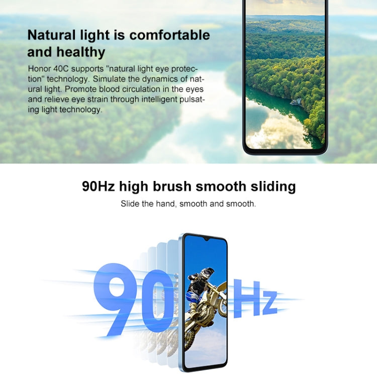 Honor Play 40C 5G, 6GB+128GB, 6.56 inch MagicOS 7.1 Snapdragon 480 Plus Octa Core up to 2.2GHz, Network: 5G, Not Support Google Play(Magic Night Black)