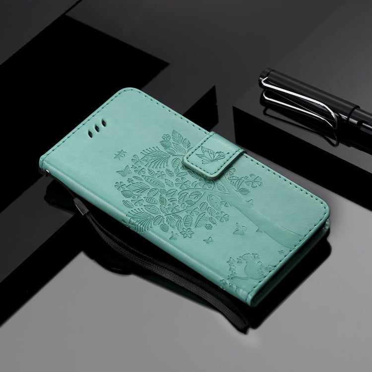 Tree & Cat Embossed Pattern Horizontal Flip Leather Case with Holder & Card Slots & Wallet & Lanyard, For Motorola Moto G8 Power, For OPPO Realme 6