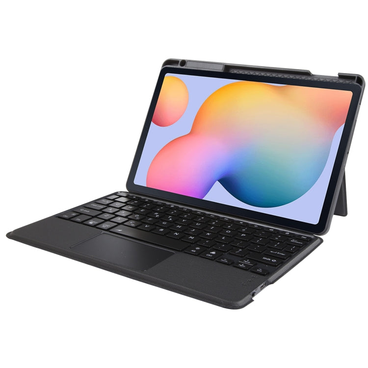 T610B-AS Pivot Backlight Upper Pen Tray Bluetooth Keyboard Leather Case For Samsung Galaxy Tab S6 Lite 10.4 P610/615, For Samsung Galaxy Tab S6 Lite 10.4 P610/615