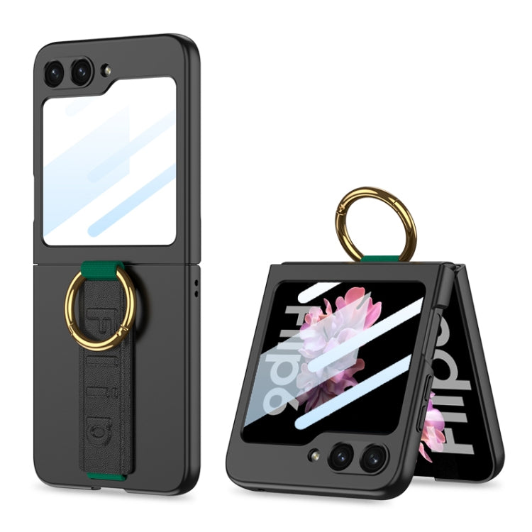 GKK Integrated Ultrathin Shockproof Phone Case with Ring Wrist Strap, For Galaxy Z Flip8 5G, For Samsung Galaxy Z Flip7 5G, For Samsung Galaxy Z Flip6, For Samsung Galaxy Z Flip5, For Samsung Galaxy Z Flip4 5G