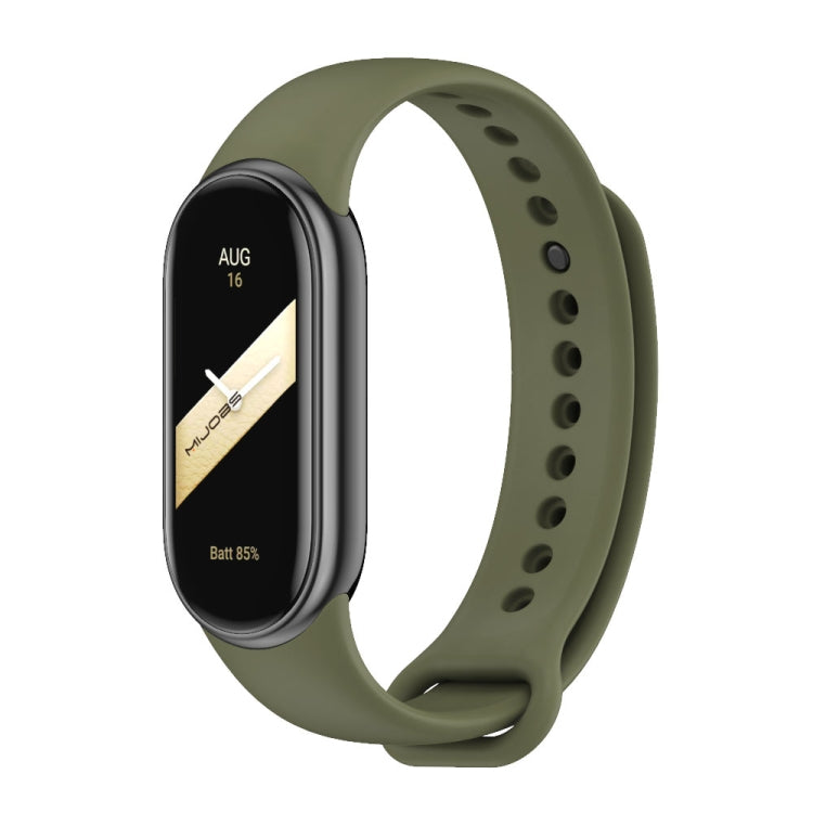 Mijobs Solid Color Silicone Watch Band, For Xiaomi Smart Band 10 / 9 / 8