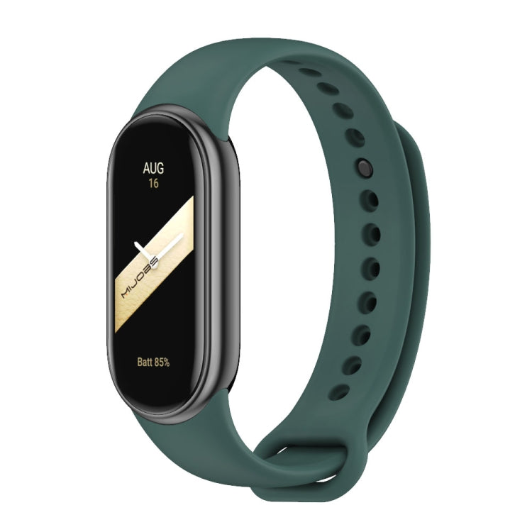Mijobs Solid Color Silicone Watch Band, For Xiaomi Smart Band 10 / 9 / 8