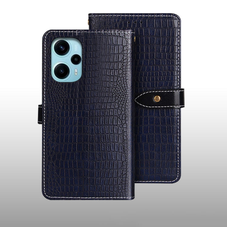 idewei Crocodile Texture Leather Phone Case, For Xiaomi Redmi Note 13 Pro+ 5G, For Xiaomi Redmi Note 13 Pro 5G, For Xiaomi Redmi 12 4G, For Xiaomi Poco F5 5G, For Xiaomi Poco F5 Pro 5G, For Xiaomi Redmi Note 12S, For Xiaomi Redmi Note 12 4G Global