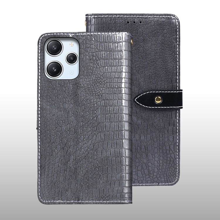 idewei Crocodile Texture Leather Phone Case, For Xiaomi Redmi Note 13 Pro+ 5G, For Xiaomi Redmi Note 13 Pro 5G, For Xiaomi Redmi 12 4G, For Xiaomi Poco F5 5G, For Xiaomi Poco F5 Pro 5G, For Xiaomi Redmi Note 12S, For Xiaomi Redmi Note 12 4G Global