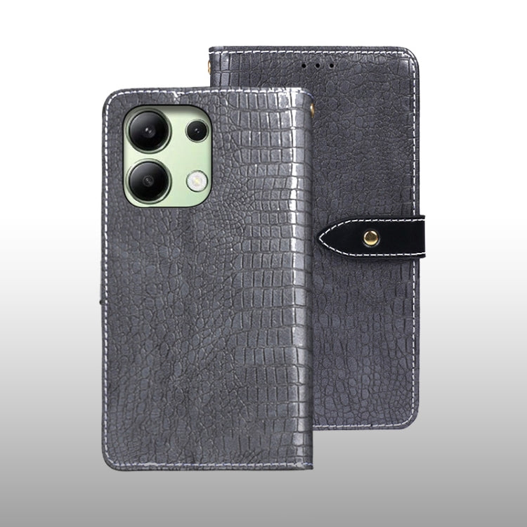 idewei Crocodile Texture Leather Phone Case, For Xiaomi Redmi A3 4G, For Xiaomi Redmi Note 13 Pro 4G, For Xiaomi Redmi Note 13 4G Global, For Xiaomi Poco X6 Pro 5G, For Xiaomi Poco X6 5G, For Xiaomi Redmi Note 13 5G