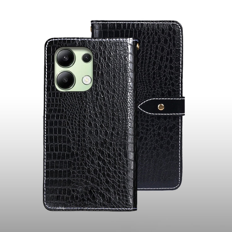 idewei Crocodile Texture Leather Phone Case, For Xiaomi Redmi A3 4G, For Xiaomi Redmi Note 13 Pro 4G, For Xiaomi Redmi Note 13 4G Global, For Xiaomi Poco X6 Pro 5G, For Xiaomi Poco X6 5G, For Xiaomi Redmi Note 13 5G