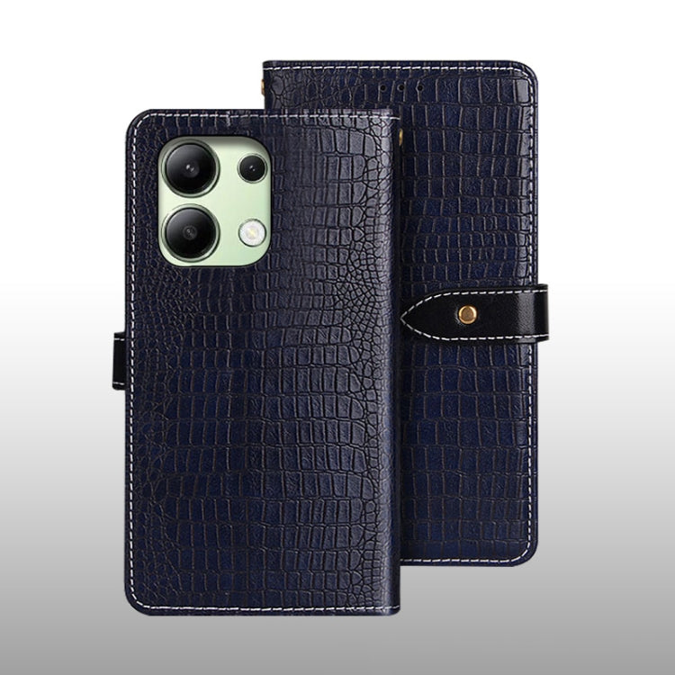 idewei Crocodile Texture Leather Phone Case, For Xiaomi Redmi A3 4G, For Xiaomi Redmi Note 13 Pro 4G, For Xiaomi Redmi Note 13 4G Global, For Xiaomi Poco X6 Pro 5G, For Xiaomi Poco X6 5G, For Xiaomi Redmi Note 13 5G
