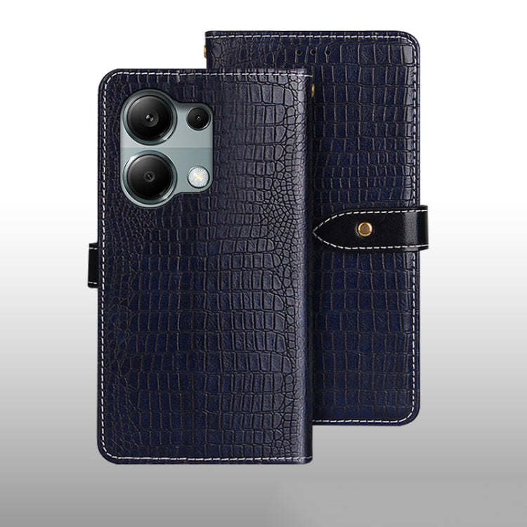 idewei Crocodile Texture Leather Phone Case, For Xiaomi Redmi A3 4G, For Xiaomi Redmi Note 13 Pro 4G, For Xiaomi Redmi Note 13 4G Global, For Xiaomi Poco X6 Pro 5G, For Xiaomi Poco X6 5G, For Xiaomi Redmi Note 13 5G