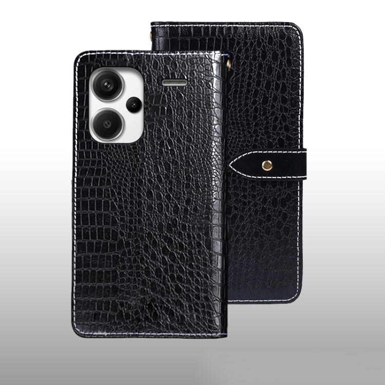 idewei Crocodile Texture Leather Phone Case, For Xiaomi Redmi Note 13 Pro+ 5G, For Xiaomi Redmi Note 13 Pro 5G, For Xiaomi Redmi 12 4G, For Xiaomi Poco F5 5G, For Xiaomi Poco F5 Pro 5G, For Xiaomi Redmi Note 12S, For Xiaomi Redmi Note 12 4G Global