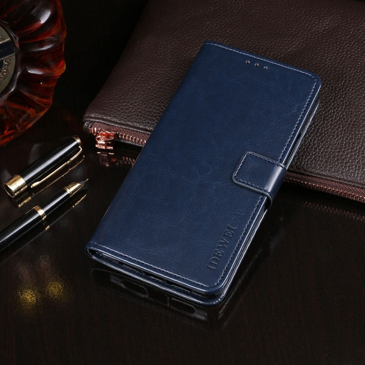 For vivo X100 Pro idewei Crazy Horse Texture Leather Phone Case(Blue)