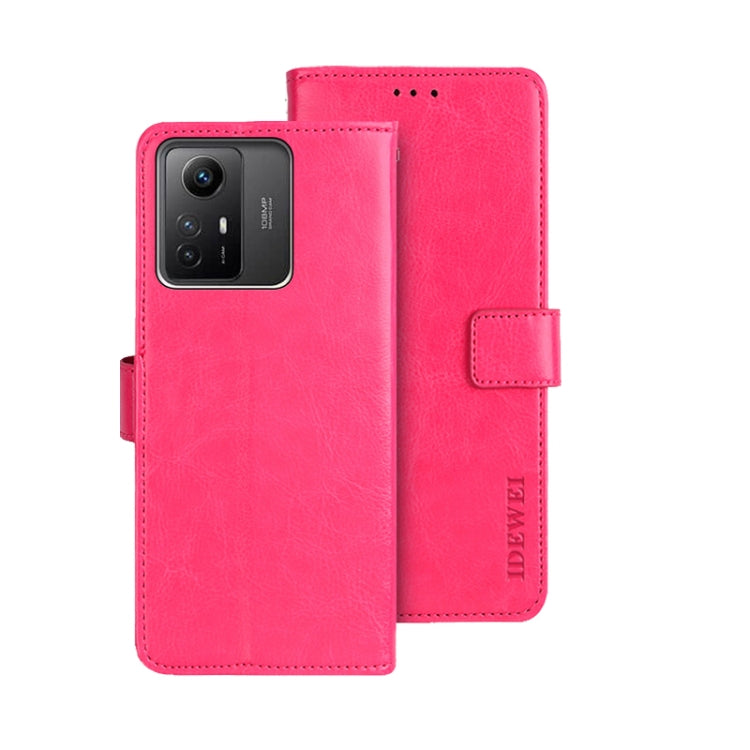idewei Crazy Horse Texture Leather Phone Case, For Xiaomi Poco F5 Pro 5G, For Xiaomi Redmi Note 12S, For Xiaomi Redmi Note 12 4G Global