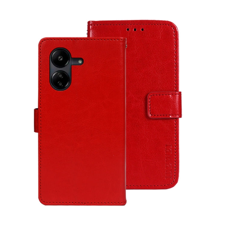 idewei Crazy Horse Texture Leather Phone Case, For Xiaomi Redmi 13C, For Xiaomi Redmi Note 13 Pro+ 5G, For Xiaomi Redmi Note 13 Pro 5G
