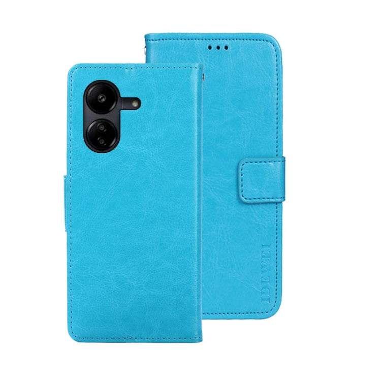 idewei Crazy Horse Texture Leather Phone Case, For Xiaomi Redmi 13C, For Xiaomi Redmi Note 13 Pro+ 5G, For Xiaomi Redmi Note 13 Pro 5G
