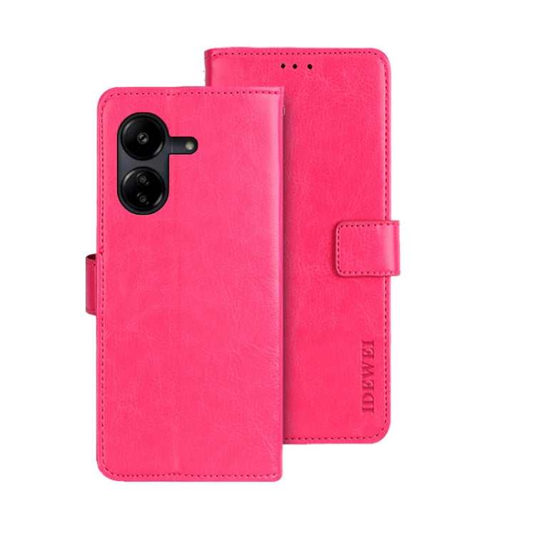 idewei Crazy Horse Texture Leather Phone Case, For Xiaomi Redmi 13C, For Xiaomi Redmi Note 13 Pro+ 5G, For Xiaomi Redmi Note 13 Pro 5G