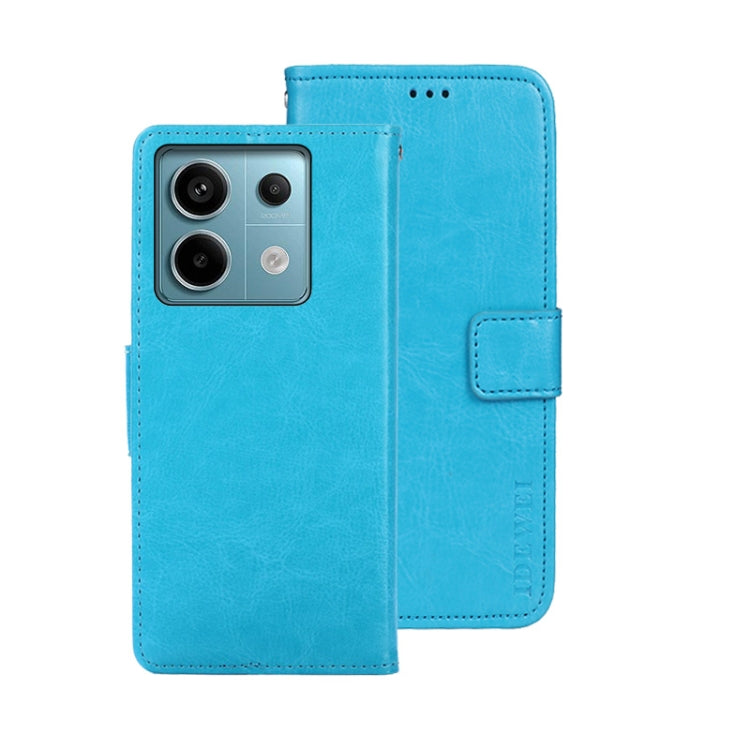 idewei Crazy Horse Texture Leather Phone Case, For Xiaomi Redmi 13C, For Xiaomi Redmi Note 13 Pro+ 5G, For Xiaomi Redmi Note 13 Pro 5G