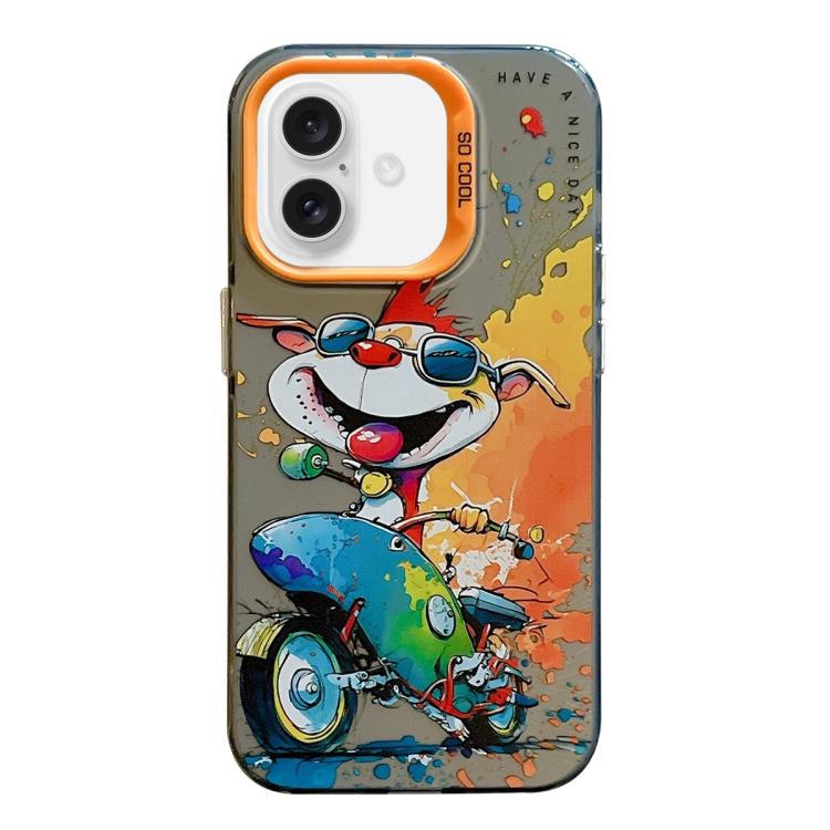 Animal Pattern Oil Painting Series PC + TPU Phone Case, For iPhone 17