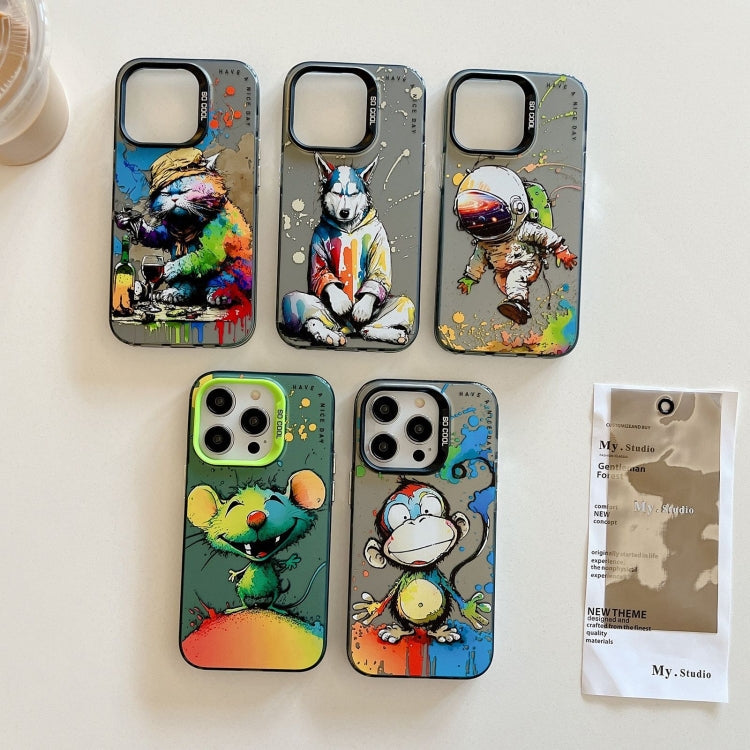 Animal Pattern Oil Painting Series PC + TPU Phone Case, For iPhone 12