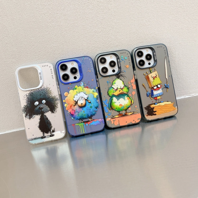 Animal Pattern Oil Painting Series PC + TPU Phone Case, For iPhone 12 Pro Max