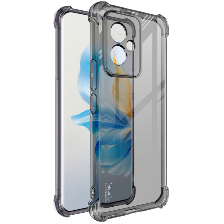 For Honor 100 5G imak Shockproof Airbag TPU Phone Case(Transparent Black)