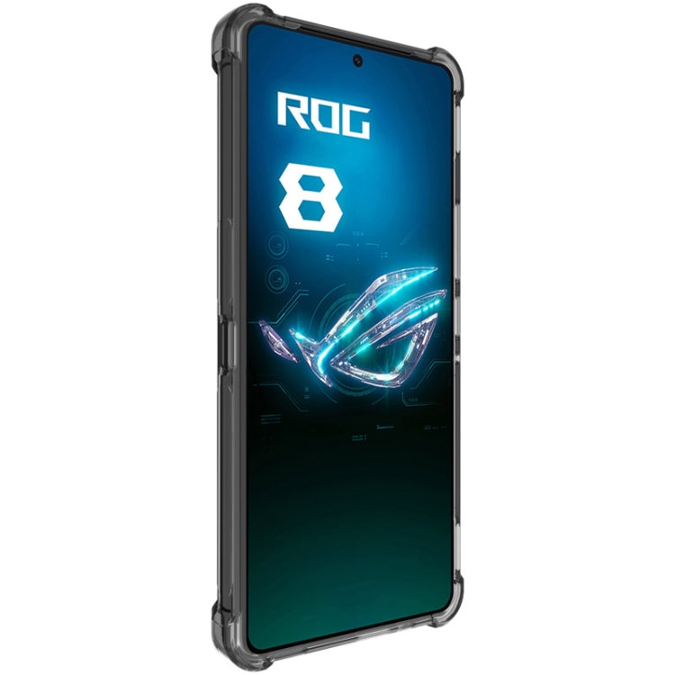 For Asus ROG Phone 8 / 8 Pro imak Shockproof Airbag TPU Phone Case(Transparent Black)