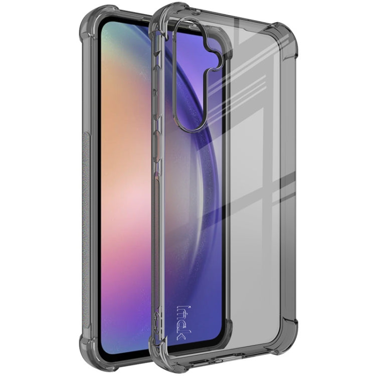 For Samsung Galaxy A55 5G imak Shockproof Airbag TPU Phone Case(Transparent Black)