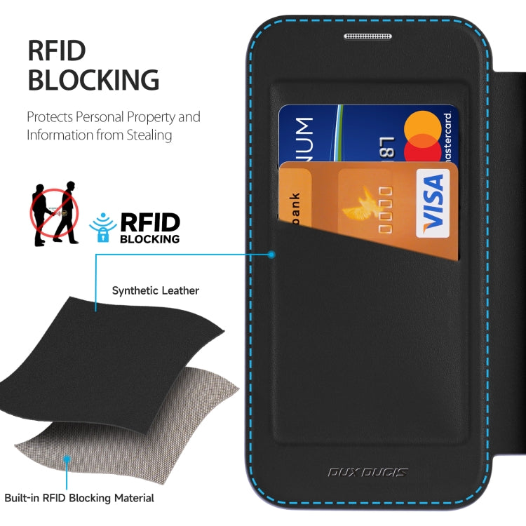 For iPhone 16 Plus DUX DUCIS Skin X Pro Series Magsafe PC + TPU Phone Leather Case(Black)