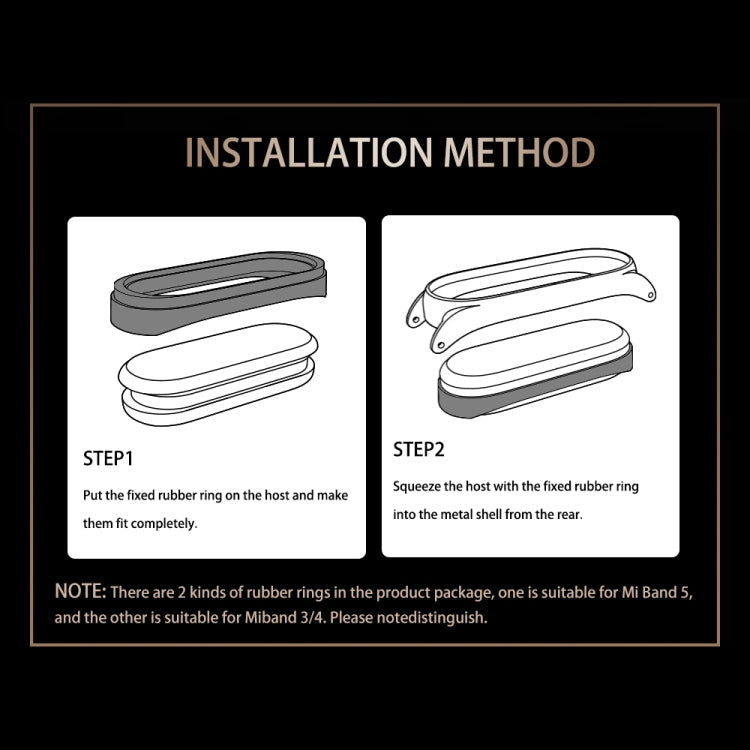 For Xiaomi Mi Band 8 Mijobs CS Case Milan Buckle Metal Watch Band(Rose Gold)