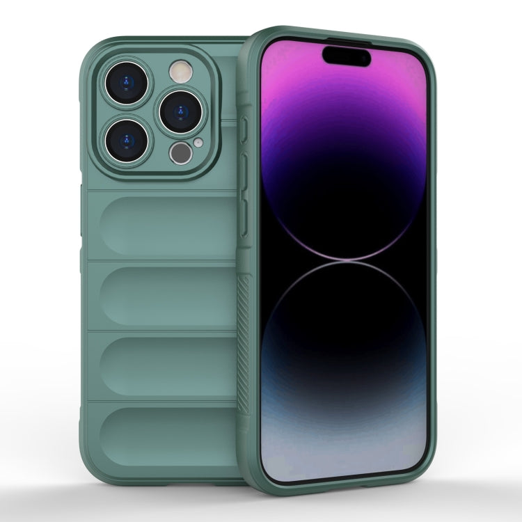 Magic Shield TPU + Flannel Phone Case, For iPhone 15 Pro, For iPhone 15 Plus