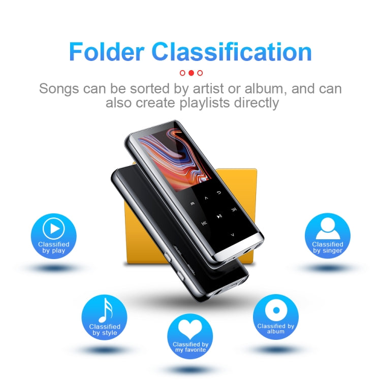 JNN M13 1.8 Inch LCD Screen Touch HiFi MP3 Player, Memory:32GB(Without Bluetooth)