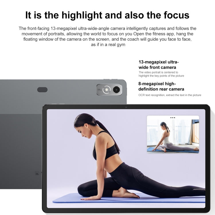 Lenovo Pad Pro 12.7 inch WiFi Tablet, 8GB+256GB, Android 13, Qualcomm Snapdragon 870 Octa Core, Support Face Identification(Dark Grey)