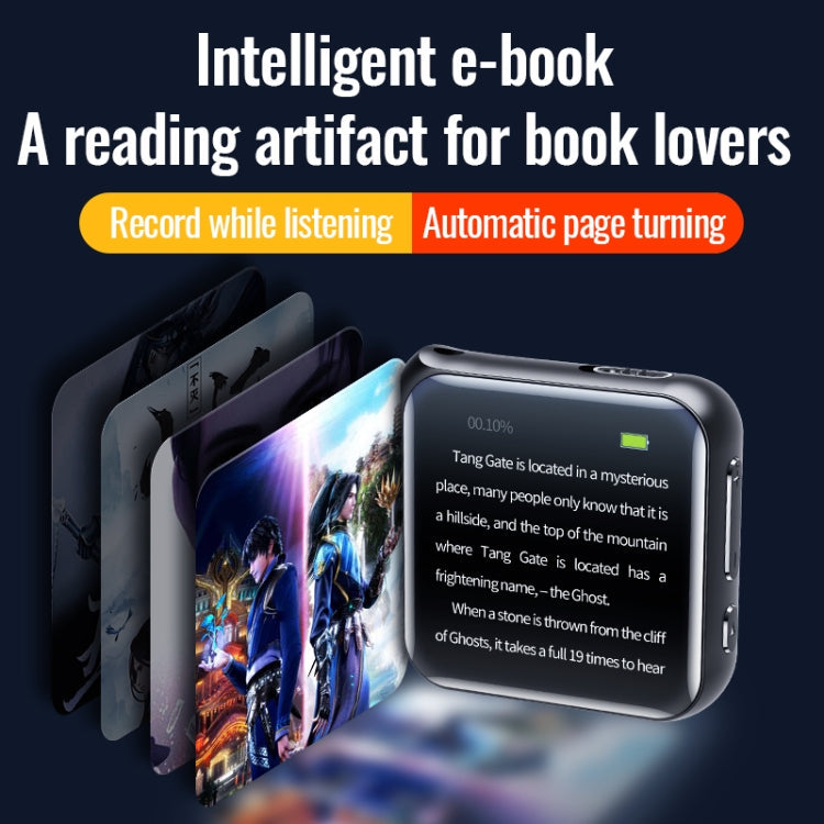 JNN M30 1.44 inch HD Screen Noise Reduction Control MP3 E-Book Player, Memory:64GB