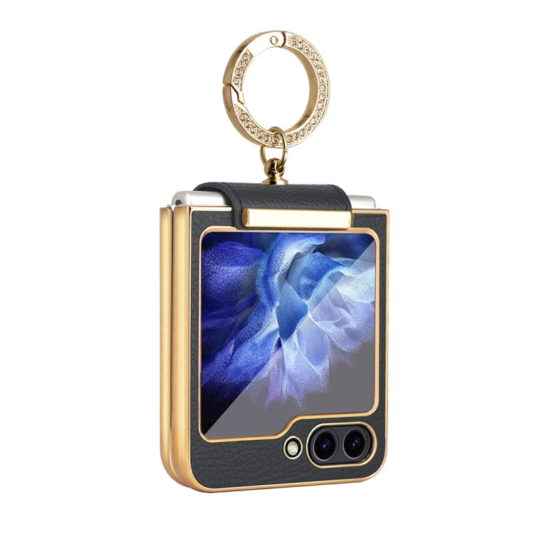 Colorful PU Phone Case with Ring Holder, For Samsung Galaxy Z Flip7 FE / Flip6, For Samsung Galaxy Z Flip7 5G, For Samsung Galaxy Z Flip5