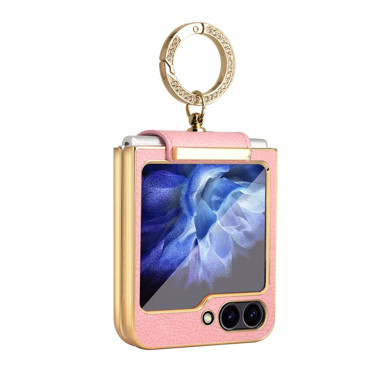 Colorful PU Phone Case with Ring Holder, For Samsung Galaxy Z Flip7 FE / Flip6, For Samsung Galaxy Z Flip7 5G, For Samsung Galaxy Z Flip5