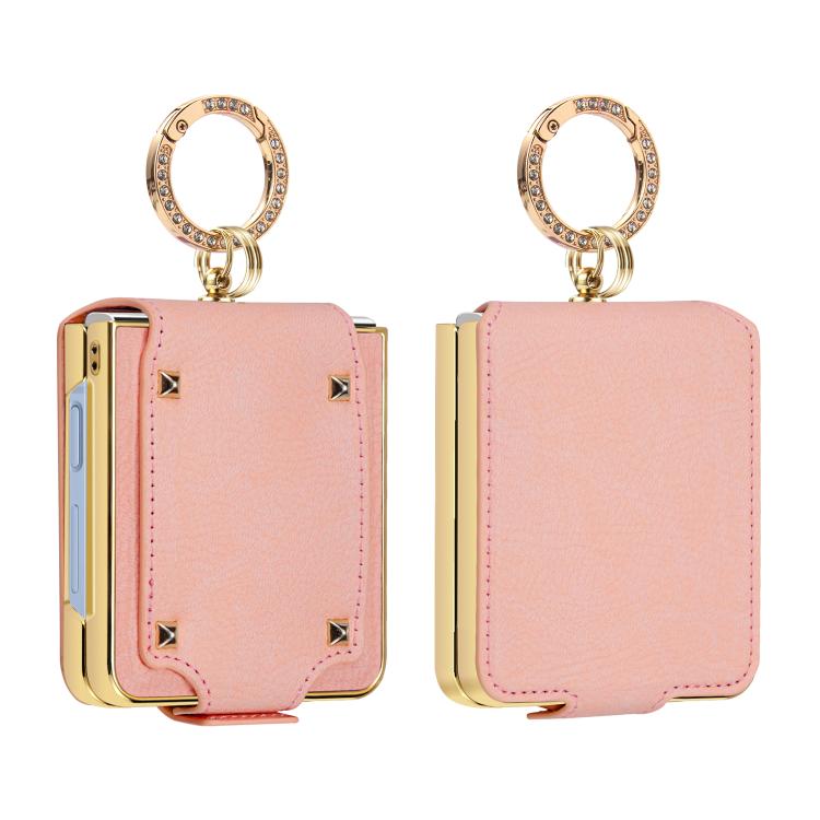 Colorful PU Phone Case with Ring Holder, For Samsung Galaxy Z Flip7 FE / Flip6, For Samsung Galaxy Z Flip7 5G, For Samsung Galaxy Z Flip5