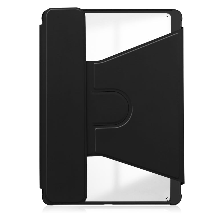 360 Rotation Transparent Smart Leather Case with Keyboard, For Samsung Galaxy Tab S9, For Samsung Galaxy Tab S9+