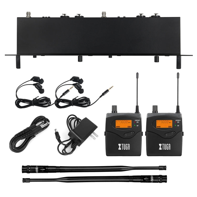 XTUGA RW2080 UHF Wireless Stage Singer In-Ear Monitor System 8 BodyPacks(US Plug)