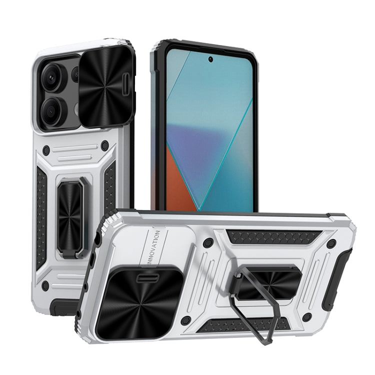 Camshield Robot TPU Hybrid PC Phone Case, For Xiaomi Redmi K70E 5G, For Xiaomi Redmi Note 13 5G, For Xiaomi Redmi Note 13 Pro 5G, For Xiaomi Redmi K60 Ultra