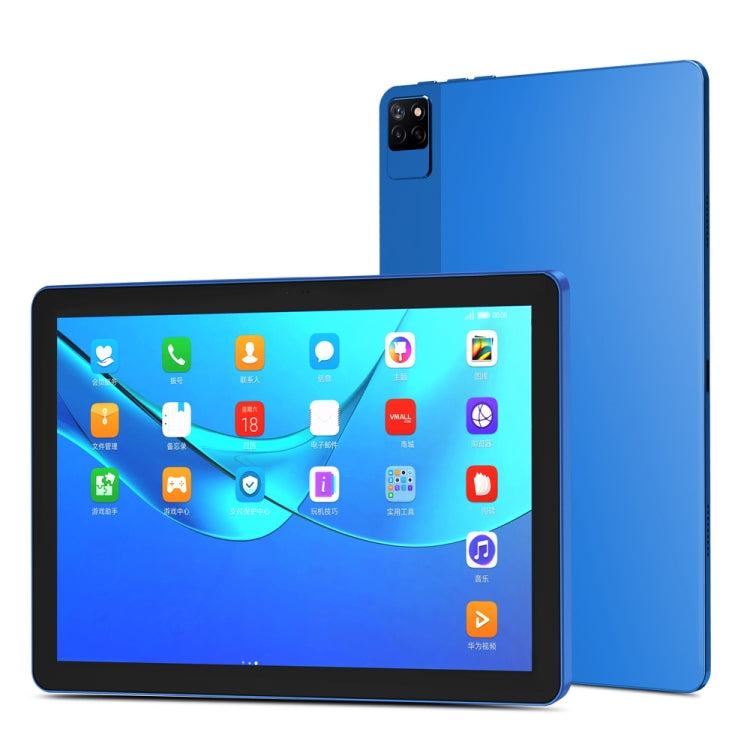 BDF P40 4G LTE Tablet PC 10.1 inch, 8GB+256GB, Android 12 MTK6762 Octa Core, Support Dual SIM, EU Plug(Blue)