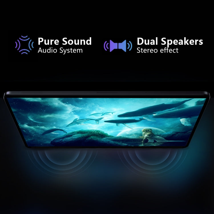 BDF P40 4G LTE Tablet PC 10.1 inch, 8GB+256GB, Android 12 MTK6762 Octa Core, Support Dual SIM, EU Plug(Blue)