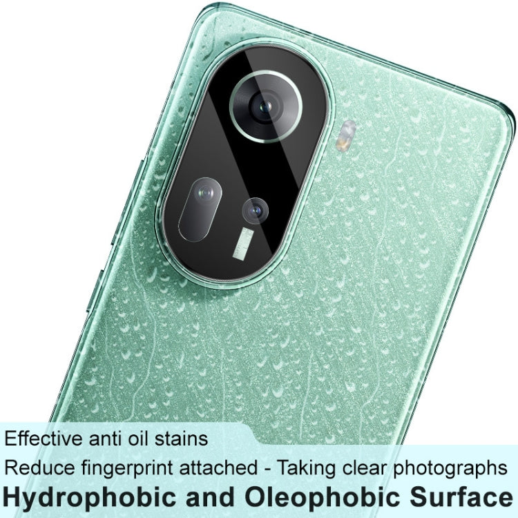 For OPPO Reno11 5G Global IMAK Rear Camera Lens Glass Film Black Version