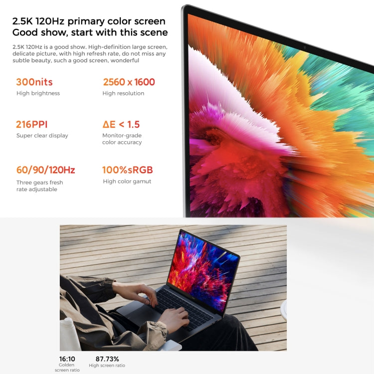 Xiaomi RedmiBook Pro 14 inch Laptop 2022, 16GB+512GB, Windows 11 Home Chinese Version, AMD Ryzen 7 6800H Octa Core(Starlight Grey)